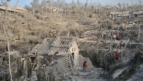 Indonezijoje i&scaron;siveržė ugnikalnis Merapi