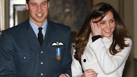 Didžiosios Britanijos princas Williamas su Kate Middleton