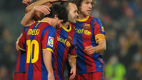 &bdquo;Barcelonos&ldquo; žaidėjai yra žemiausi Europoje