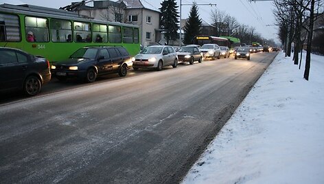 Transporto kam&scaron;tis Kovo 11-osios gatvėje