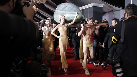 Lady Gagos atvykimo akimirka