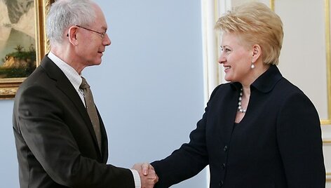 Hermanas van Rompuy ir Dalia Grybauskaitė