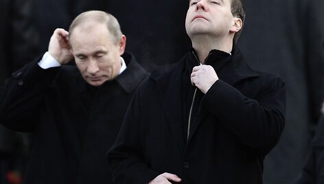 Vladimiras Putinas ir Dmitrijus Medvedevas