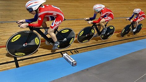 Wendy Houvenaghel, Laura Trott ir Danielle King