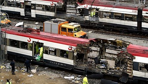 Madride piko valandomis susprogdinti traukiniai (2004  m. kovo 11 d.) 