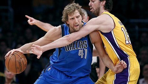 Dirkas Nowitzki ir Pau Gasolis
