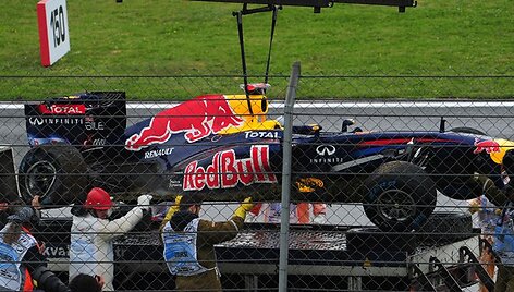Sebastiano Vettelio formulė po avarijos
