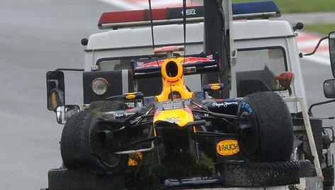 Sebastiano Vettelio formulė po avarijos