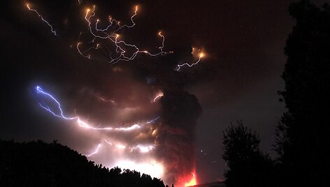 Puyehue ugnikalnio i&scaron;siveržimas Čilėje