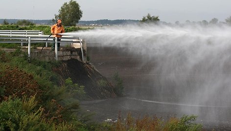 Apdorojamas nuotekų dumblas