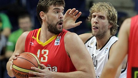 Marcas Gasolis ir Dirkas Nowitzki