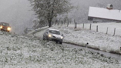 Sniegas vakarinėje Austrijos dalyje