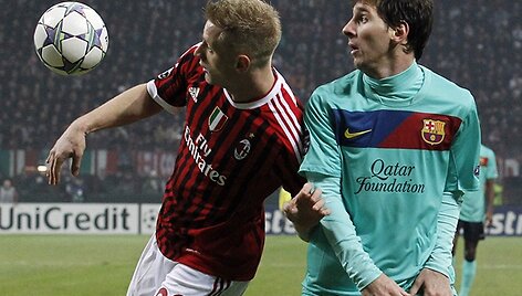 Ignazio Abate'as (kairėje) ir Lionelis Messi