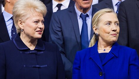 Lietuvos prezidentė Dalia Grybauskaitė ir Hillary Clinton