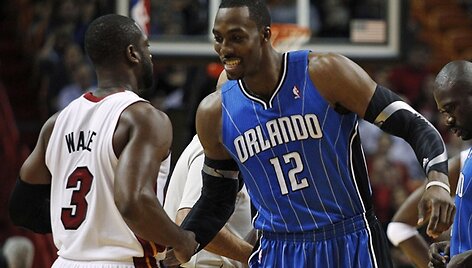 Dwyane'as Wade'as (kairėje) ir Dwightas Howardas