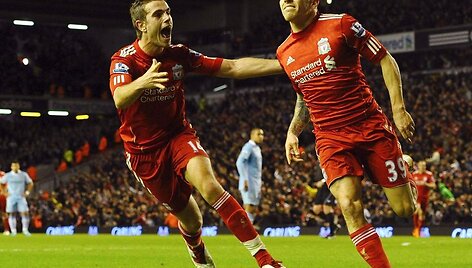 Liverpulio futbolininkai triumfuoja
