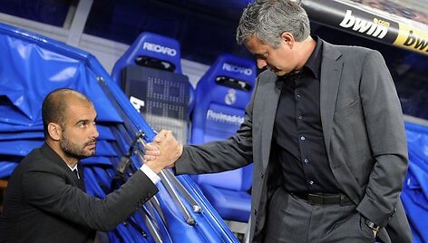 Pepas Guardiola ir Jose Mourinho