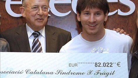 J.Colomeris L.Messi atrado prie&scaron; de&scaron;imt metų