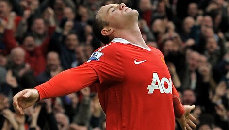 Wayne'o Rooney įvartis taip pat puikuojasi gražiausių mėnesio įvarčių sąra&scaron;e.