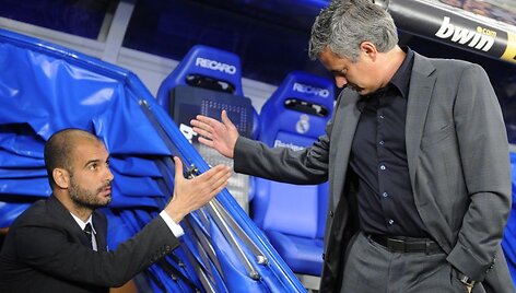 Jose Mourinho ir Pepe Guardiola