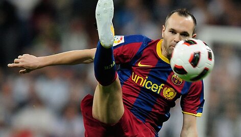 Andresas Iniesta gali praleisti pirmąjį Čempionų lygos pusfinalio mačą