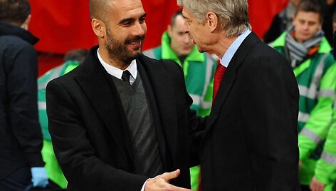 Josepas Guardiola ir Arsenas Wengeras