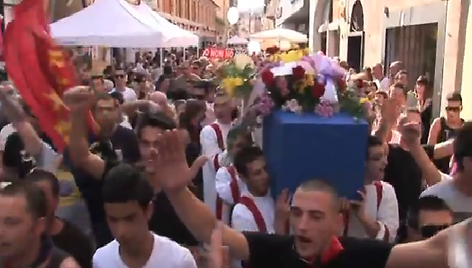 &bdquo;Sampdoria&ldquo; komandos karsto ne&scaron;imo ceremonija.