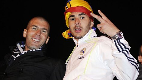 Zinedine'as Zidane'as ir Karimas Benzema
