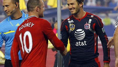 W.Rooney ir D.Beckhamas