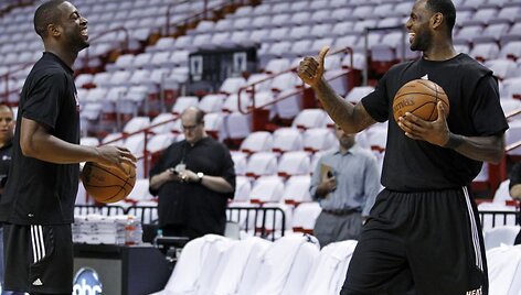 Dwyane'es Wade'as ir Lebronas Jamesas