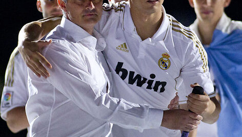 Cristiano Ronaldo ir Jose Mourinho