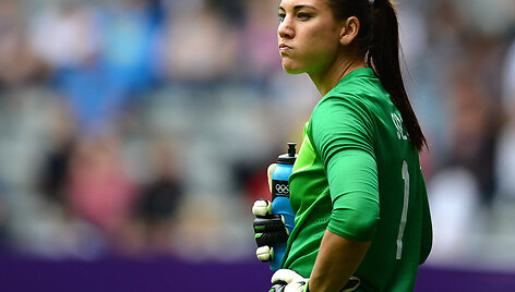 JAV rinktinės vartininkė Hope Solo 