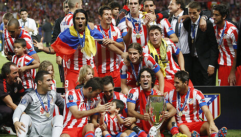 Madrido "Atletico" futbolininkai i&scaron;kovojo UEFA Supertaurę