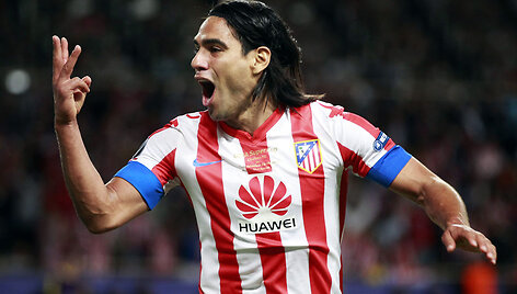 &bdquo;Atletico&ldquo; žvaigždė R.Falcao pelnė tris įvarčius