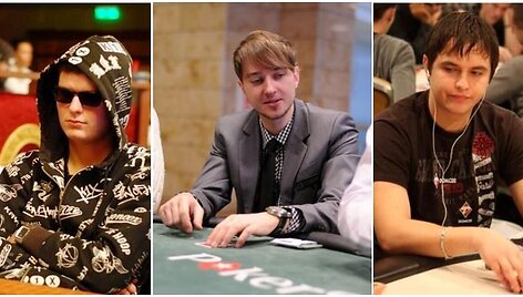 Lietuvos pokerio žaidėjai L.Levinskas, &bdquo;Mellow-Peach&ldquo; ir K.Grybauskas