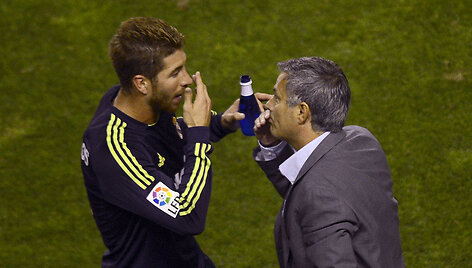 Sergio Ramosas ir Jose Mourinho