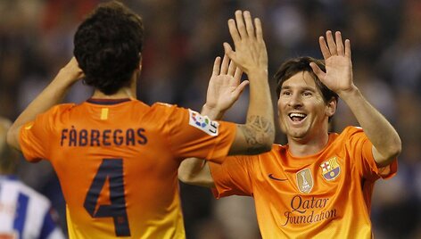 Lionelis Messi ir Cescas Fabregasas