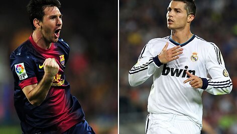 Lionelis Messi ir Cristiano Ronaldo