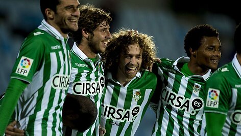 Po pergalės &bdquo;Real Betis&ldquo; klubas pakilo į ketvirtą vietą Ispanijos čempionate