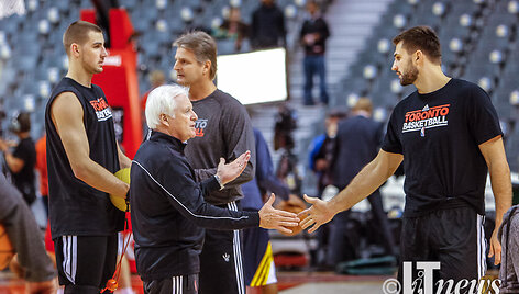 Jonas Valančiūnas ir Linas Kleiza