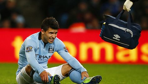 Sergio Aguero susižeidė antradienio mače