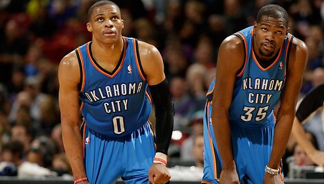 Russellas Westbrookas ir Kevinas Durantas