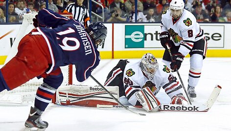 NHL rungtynėse Čikagos ekipa patyrė pirmąjį pralaimėjimą