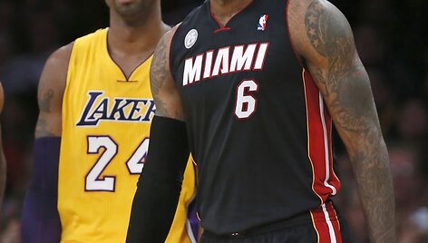 Lebronas Jamesas ir Kobe Bryantas