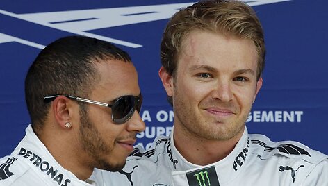 Nico Rosbergas ir Lewisas Hamiltonas