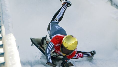 Pasaulio taurės skeletono varžybose &ndash; latvio triumfas