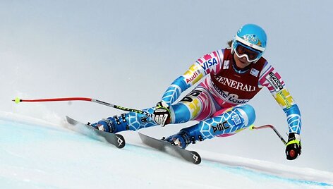 L.Vonn vie&scaron;patavimą Kanadoje nutraukė jos geriausia draugė