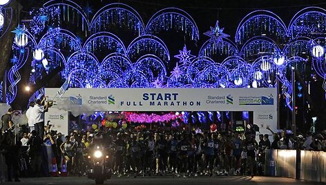 Singapūro maratone triumfavo Kenijos bėgikai