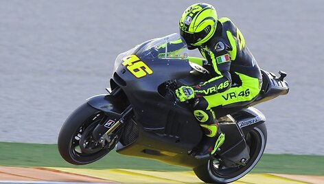 V.Rossi i&scaron;bandė &bdquo;Ducati&ldquo; motociklą