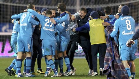 &bdquo;Zenit&ldquo; futbolininkai vėl tapo Rusijos čempionais